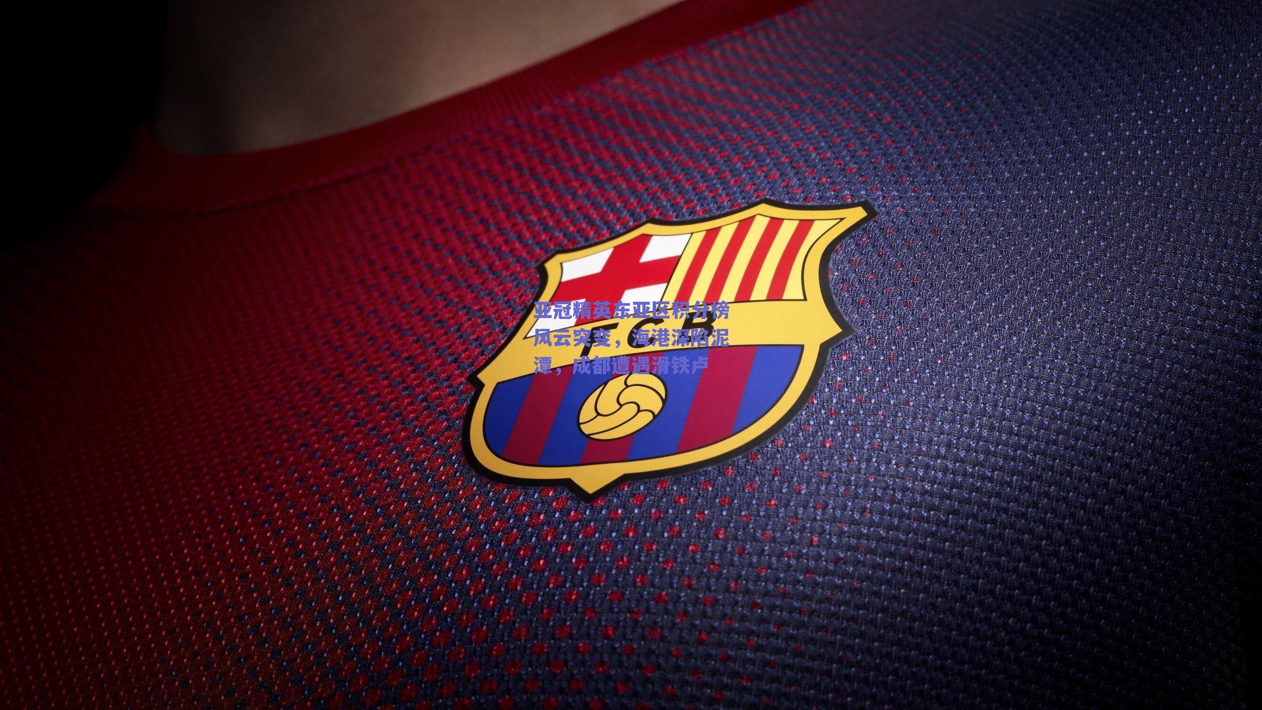亚冠精英东亚区积分榜风云突变，海港深陷泥潭，成都遭遇滑铁卢